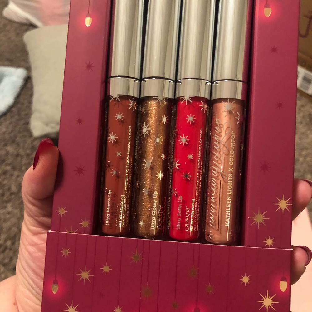 Kathleen light X colorpop set of 4 liquid lipstick